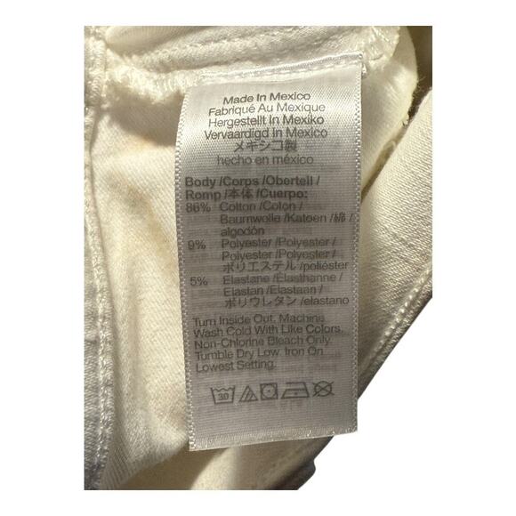 NEW Madewell Women’s Size 4 (27) Kick Out Crop Jeans In Pure White NWT - Picture 8 of 10